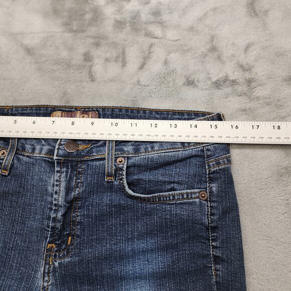 Vintage LEI Jeans Womens 11 Juniors Blue Mid Rise Bootcut Stretch Denim Casual - Picture 11 of 15